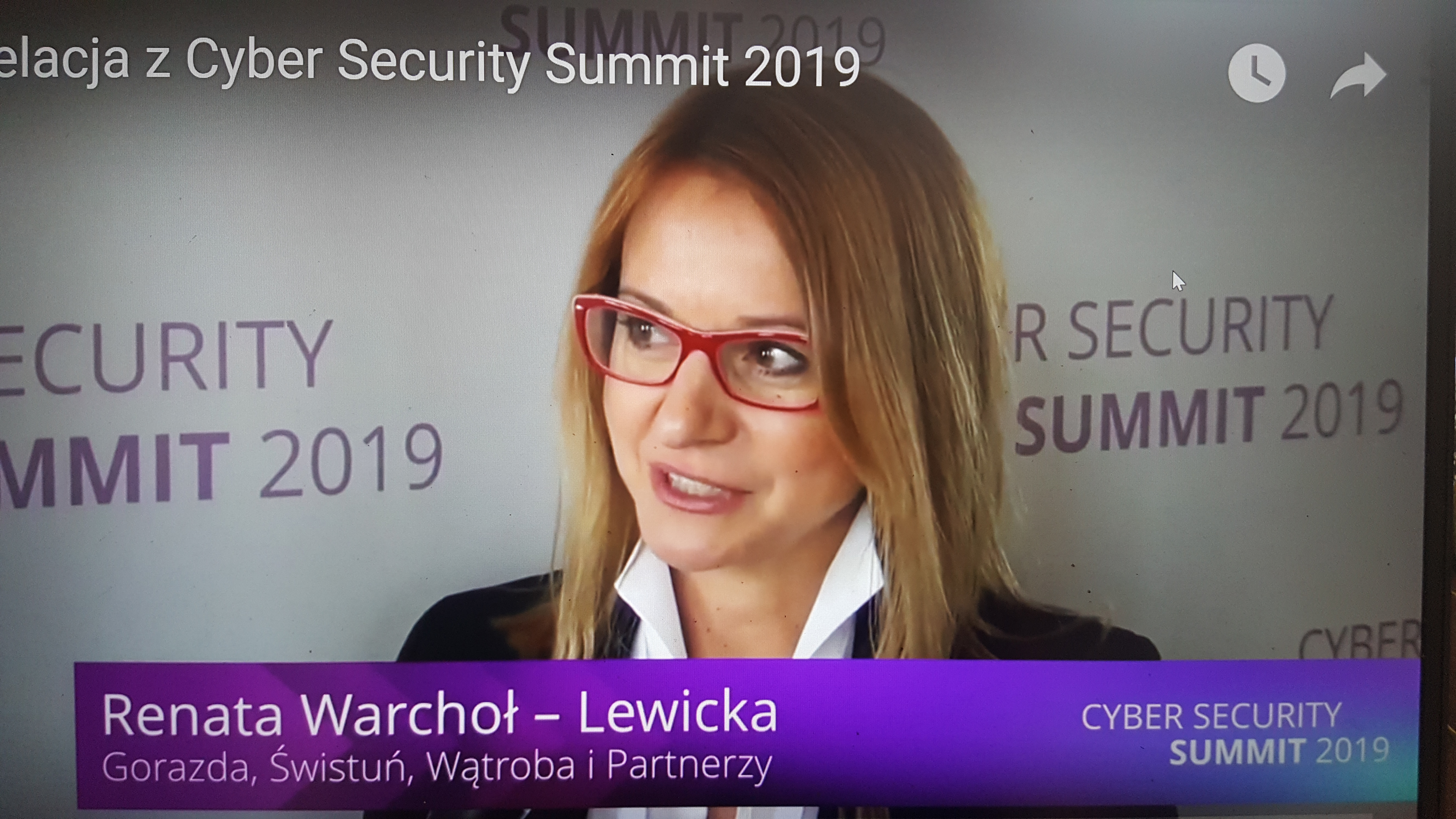 Udział w konferencji Cyber Security Summit 2019.